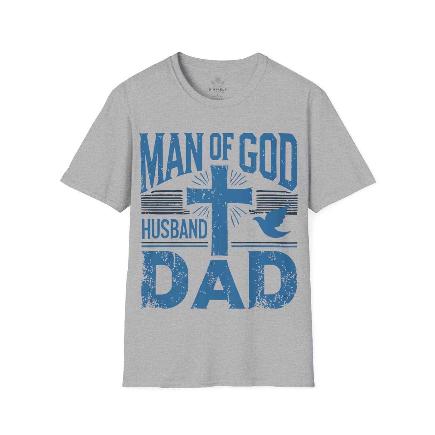 Man of God Husband Dad T-Shirt
