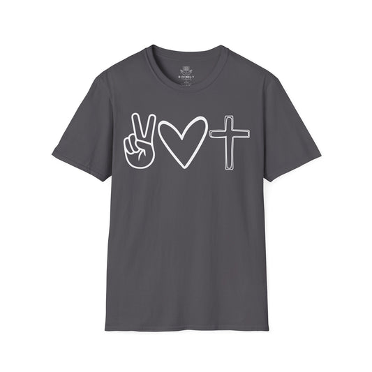 Peace Love Cross Doodle T-Shirt