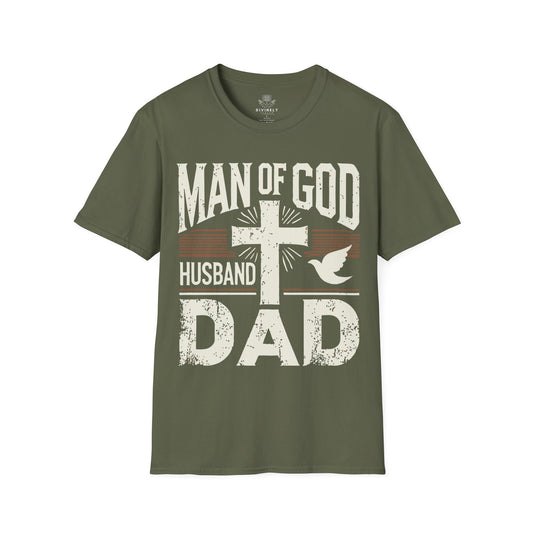 Man of God Husband Dad T-Shirt