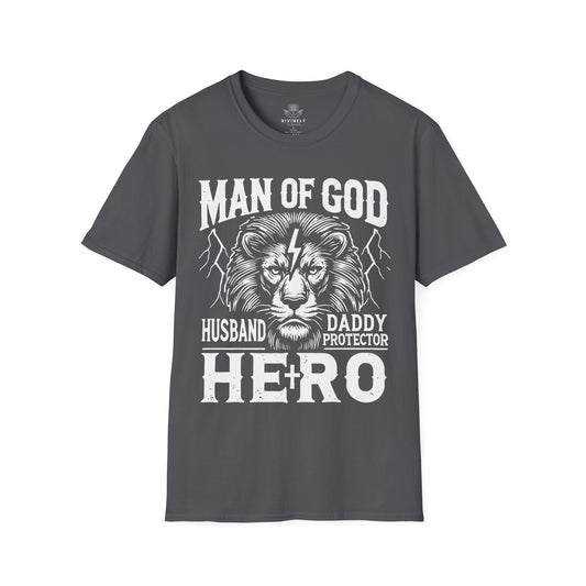 Man of God Husband Dad T-Shirt