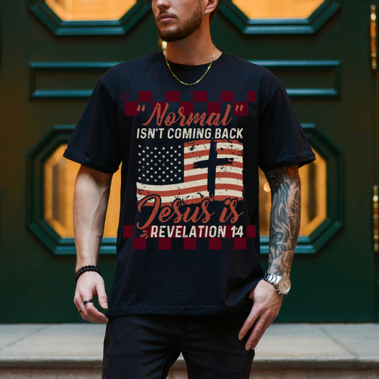 Normal Isn't Coming Back Jesus Is Retro T-Shirt