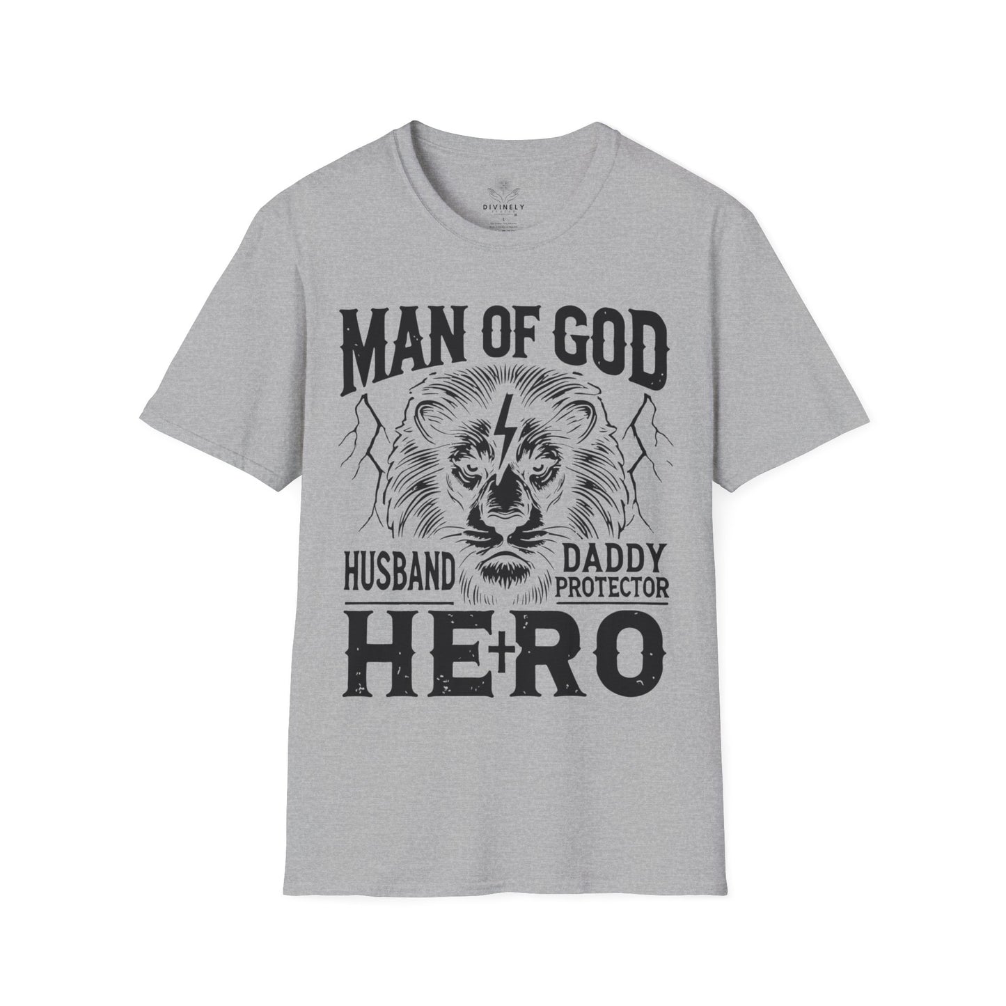 Man of God Husband Dad T-Shirt