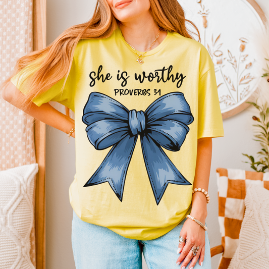 She is Worthy Coquette T-Shirt