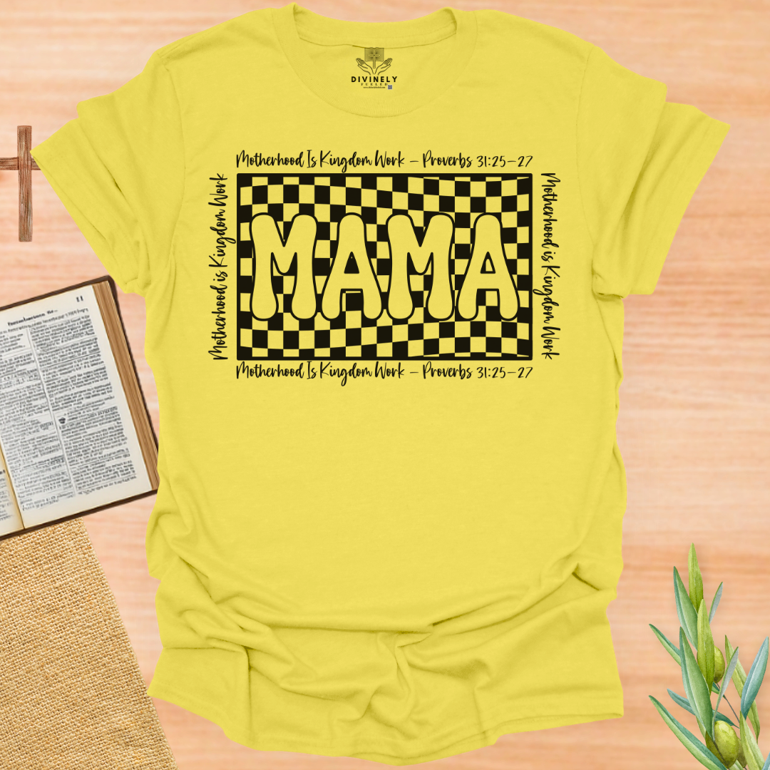 Retro Motherhood Is Kingdom Work T-Shirt
