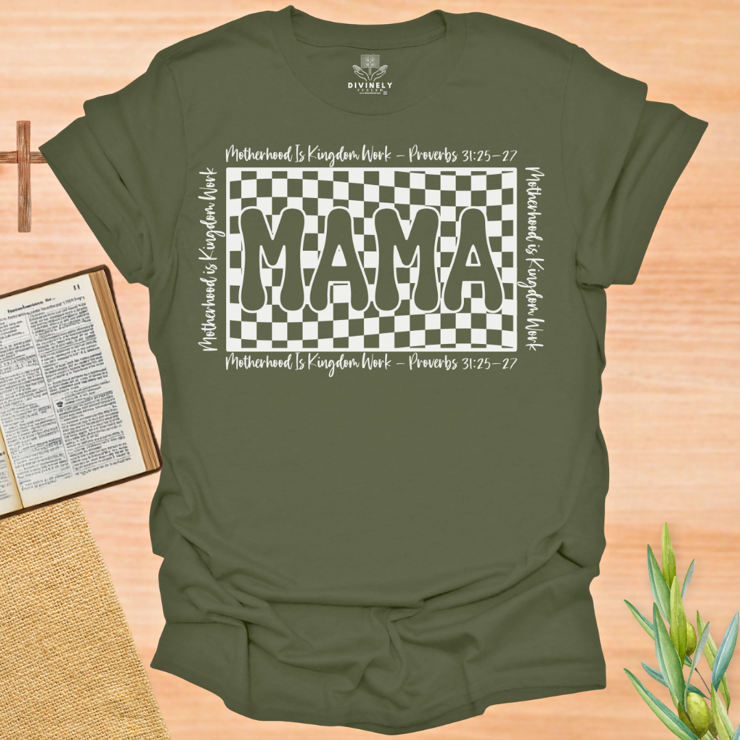 Retro Motherhood Is Kingdom Work T-Shirt