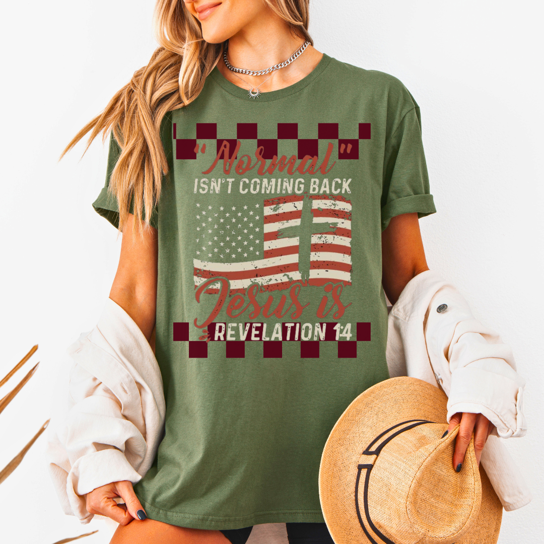 Normal Isn't Coming Back Jesus Is Retro T-Shirt