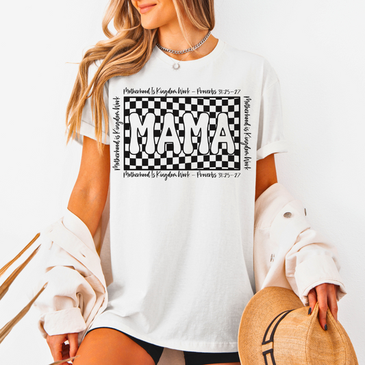 Retro Motherhood Is Kingdom Work T-Shirt