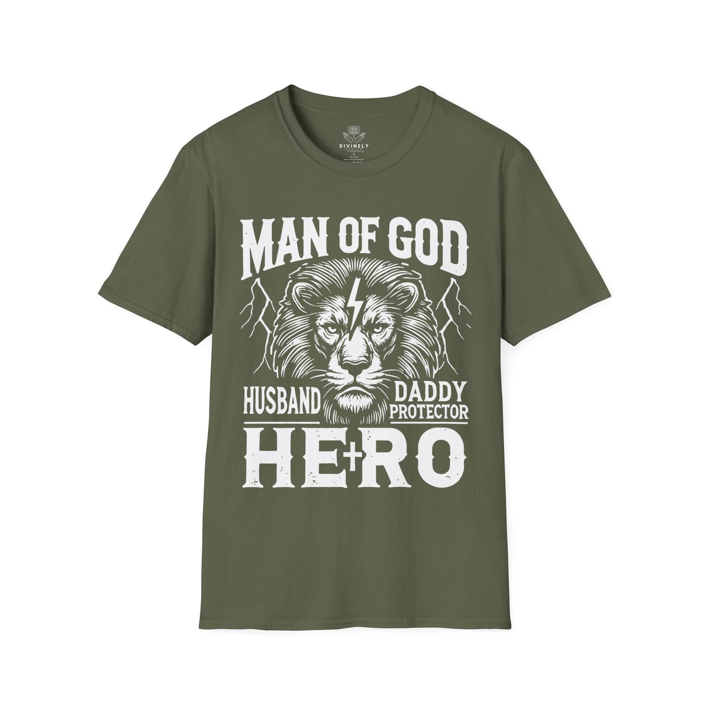 Man of God Husband Dad T-Shirt
