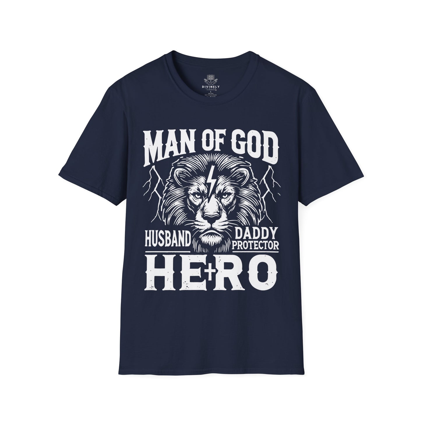 Man of God Husband Dad T-Shirt