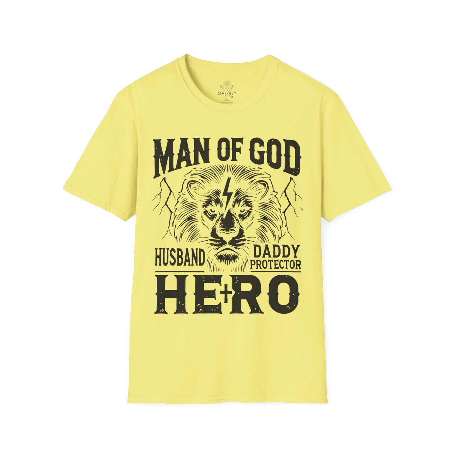 Man of God Husband Dad T-Shirt