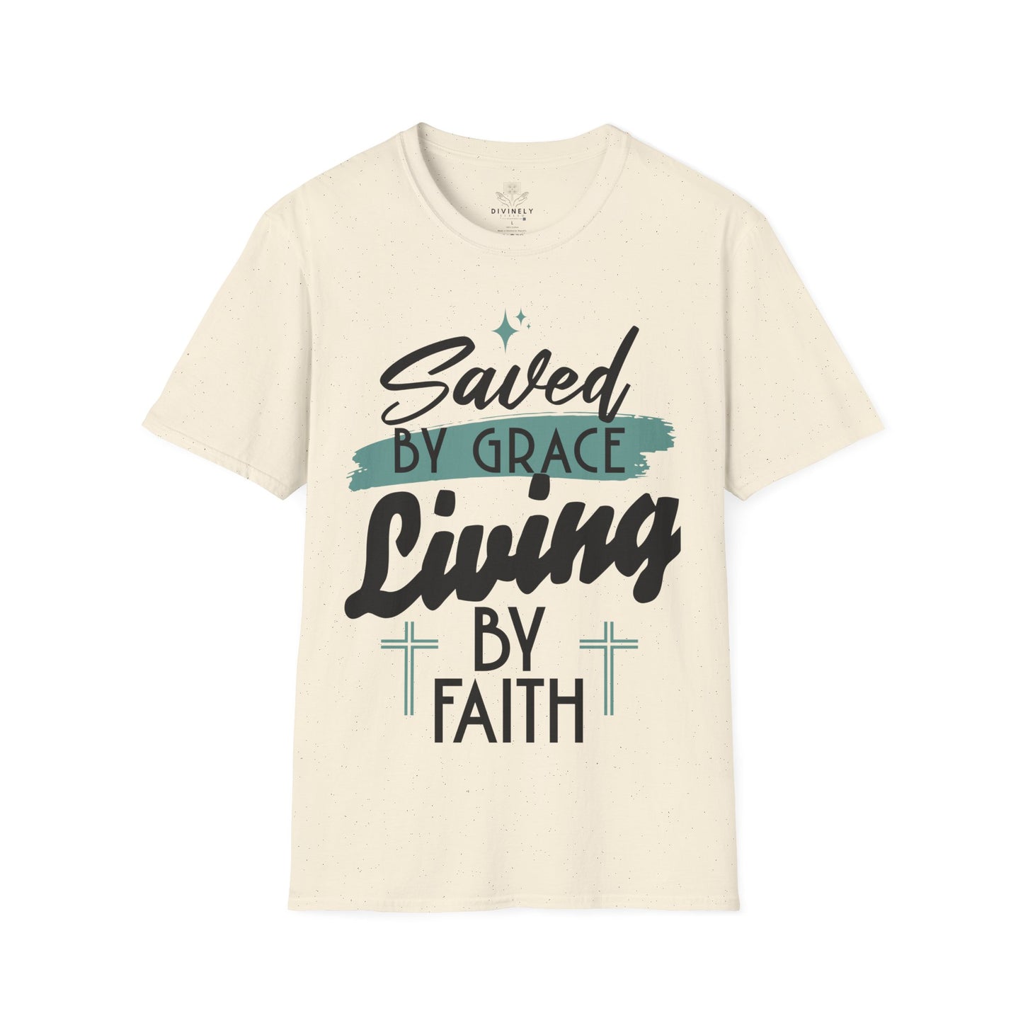 Saved By Grace Living By Faith T-Shirt