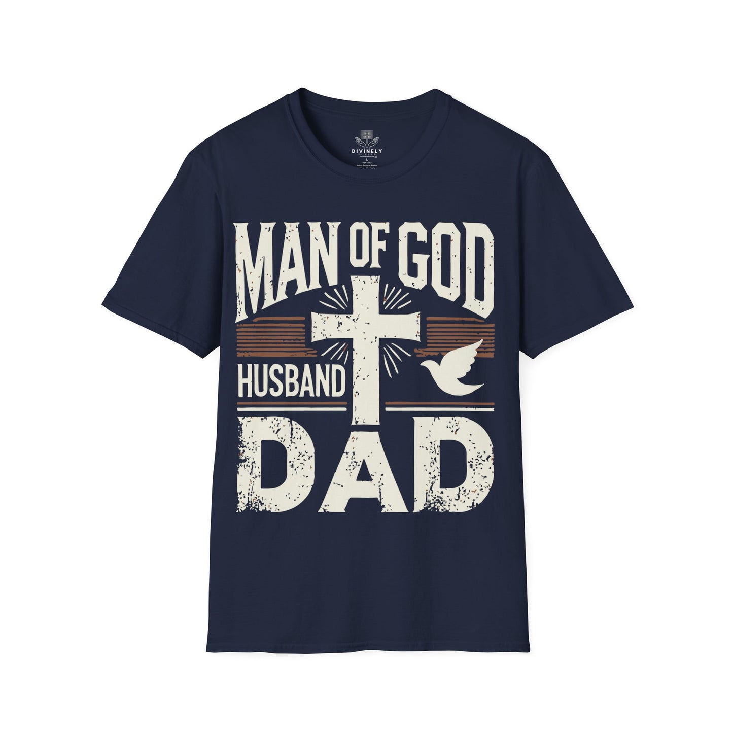 Man of God Husband Dad T-Shirt