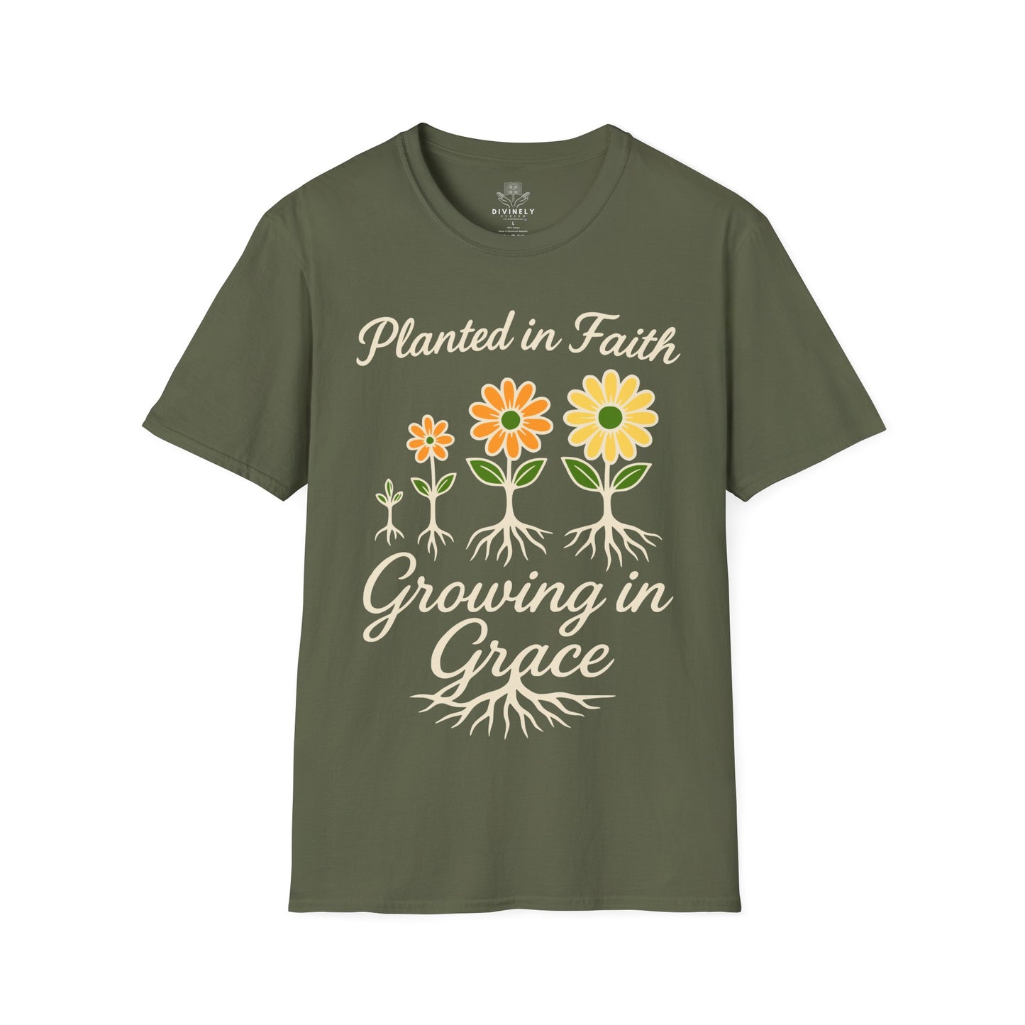 Planted In Faith Growing In Grace T-Shirt
