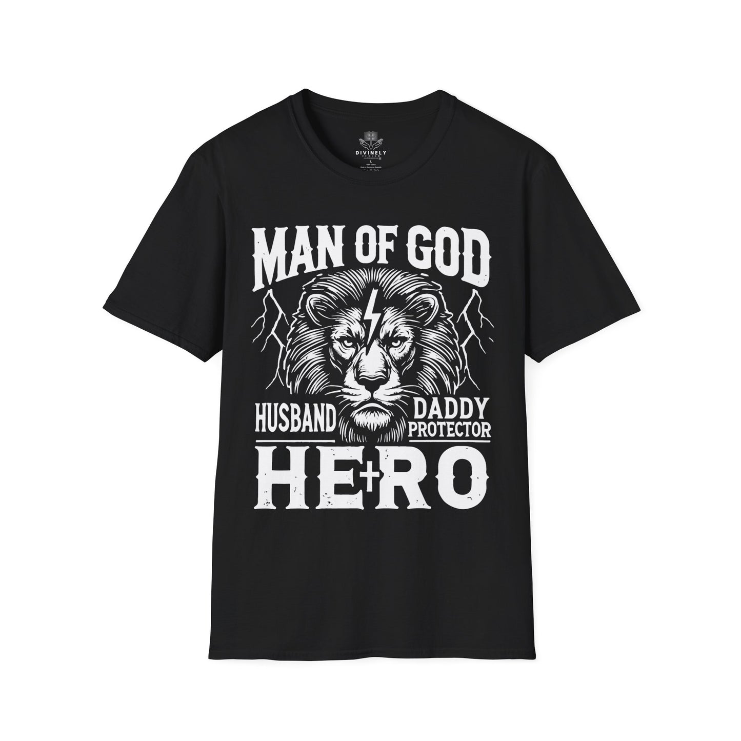 Man of God Husband Dad T-Shirt