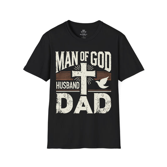 Man of God Husband Dad T-Shirt