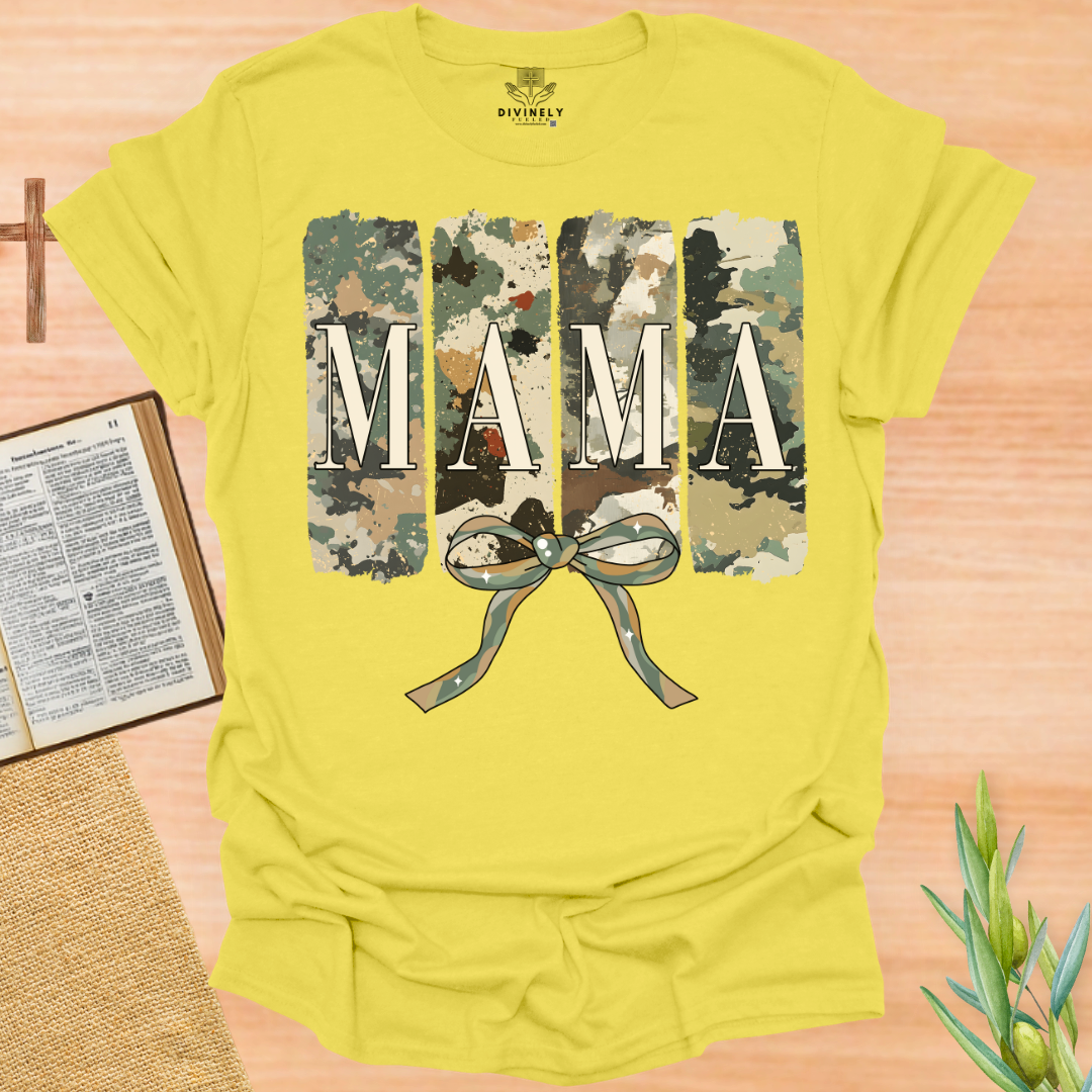 She is Mom Camo Coquette T-Shirt