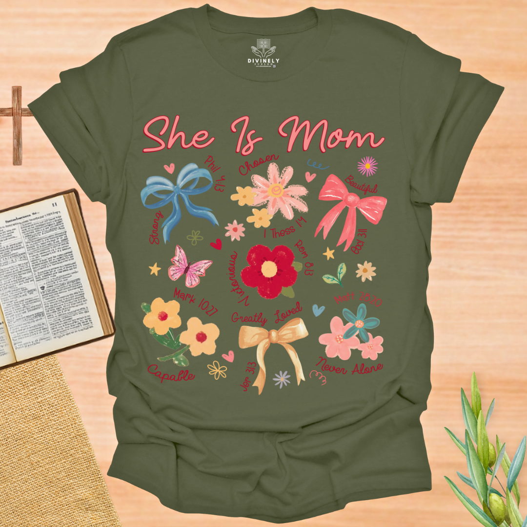 She is Mom Coquette T-Shirt