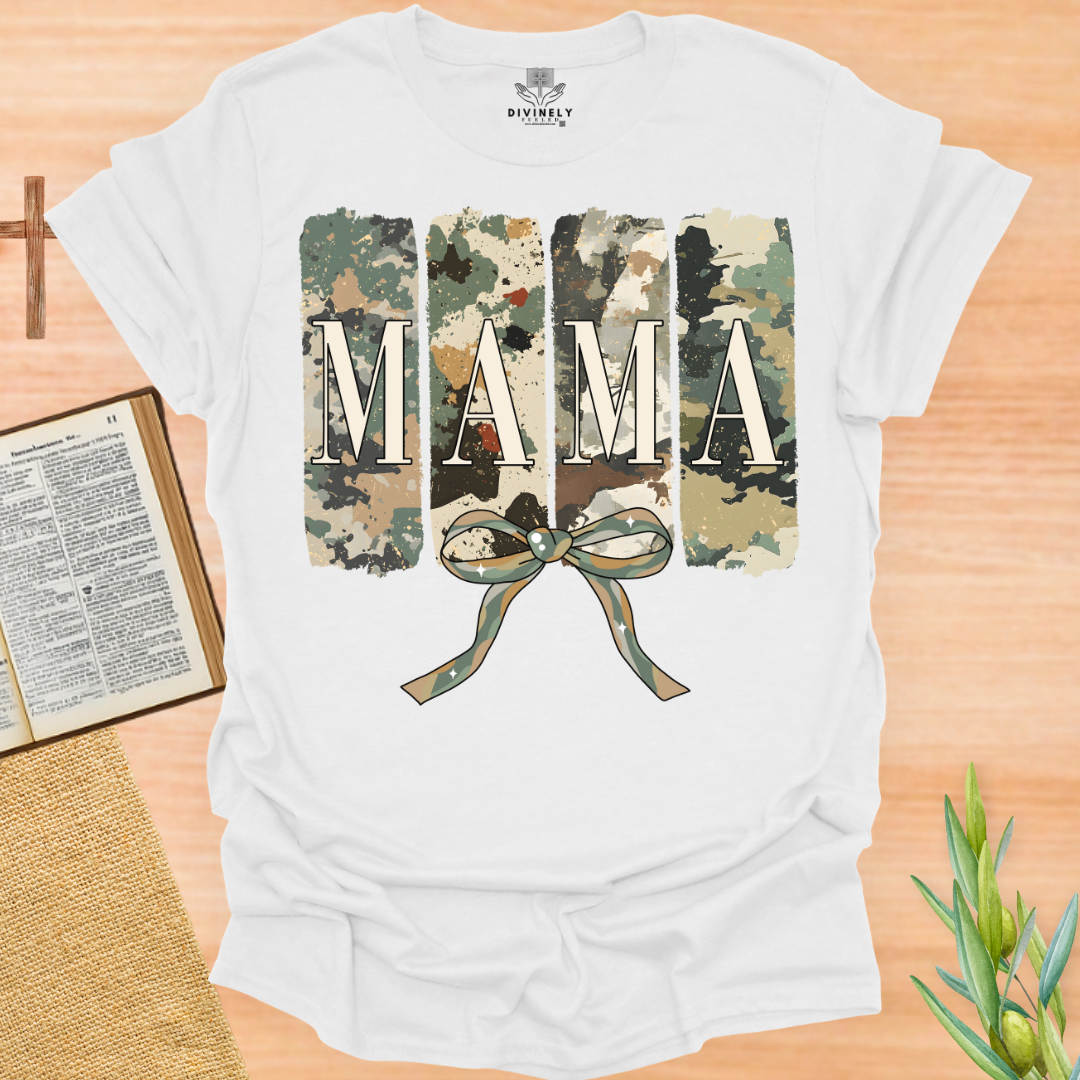 She is Mom Camo Coquette T-Shirt
